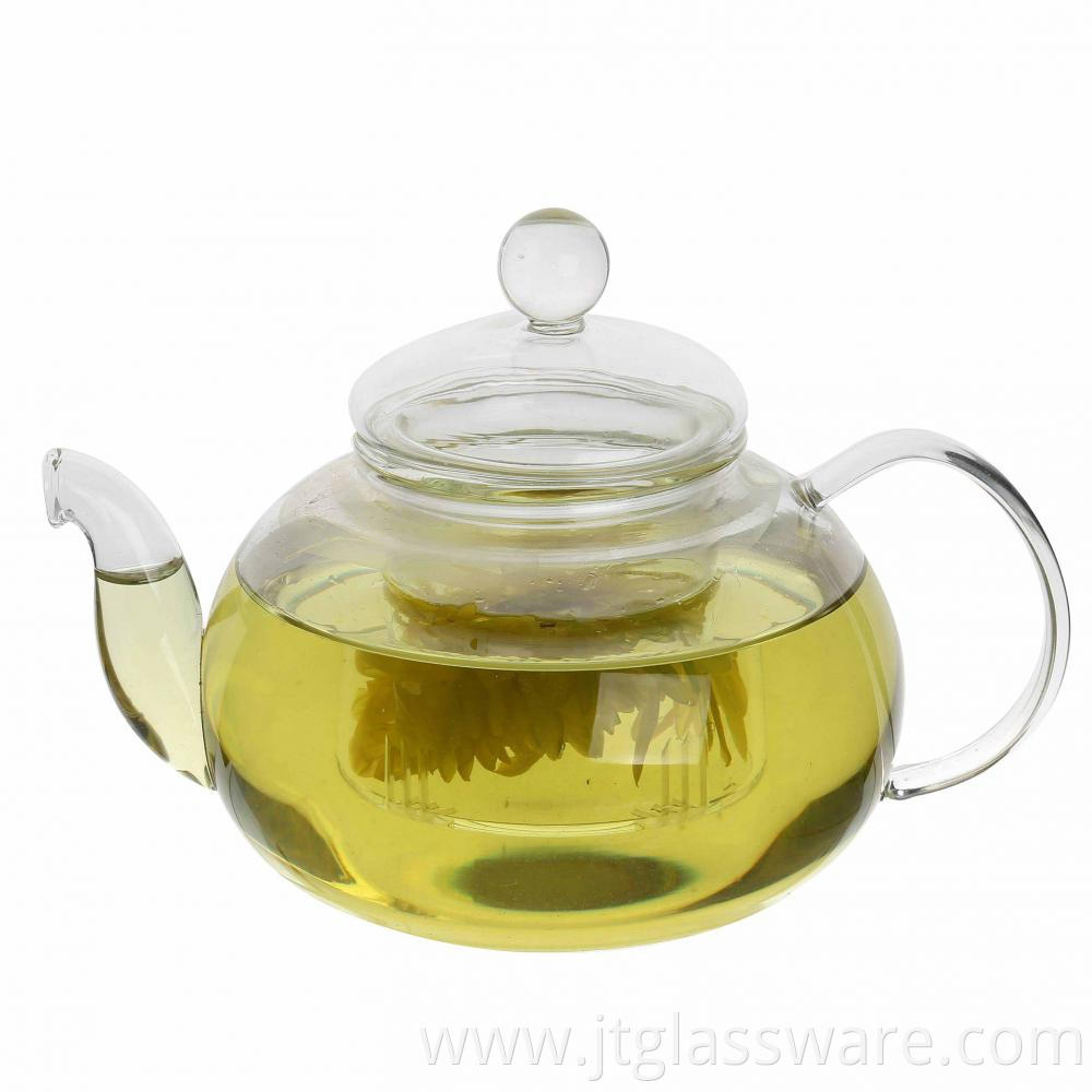 Flower Glass Teapot